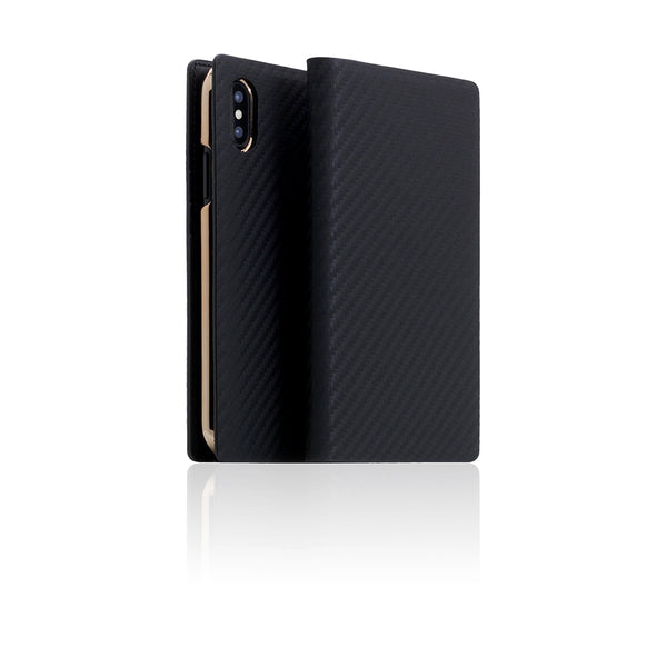 D+ Italian Carbon Leather Case for iPhone X / XS Black
