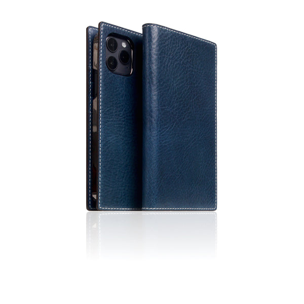 D+ Italian Temponata Leather Diary Case for iPhone 12 Pro Max (Blue)