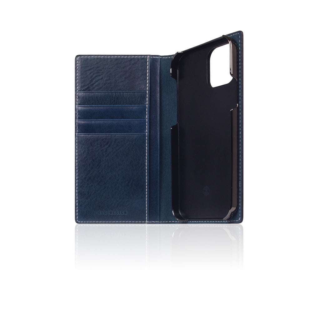 D+ Italian Temponata Leather Diary Case for iPhone 12 Pro Max (Blue)