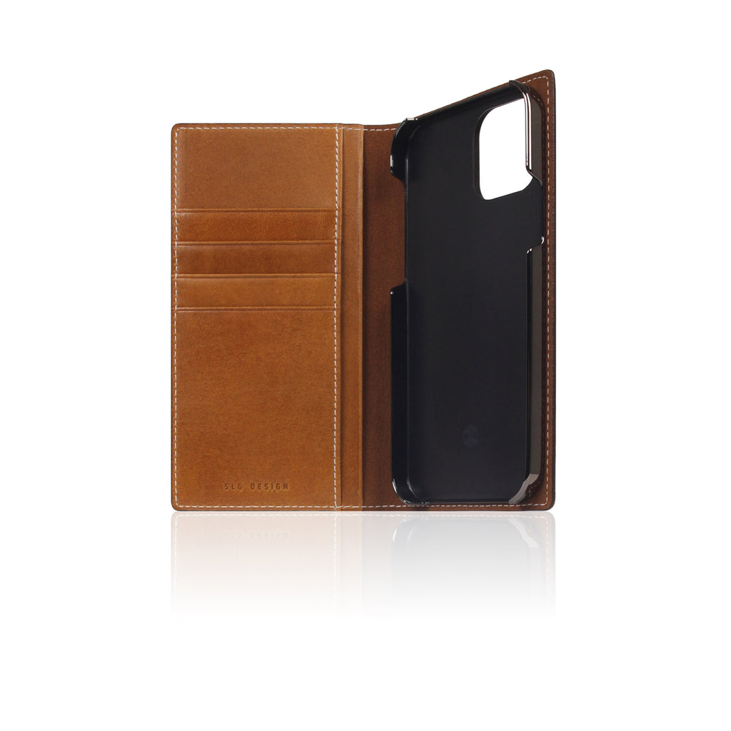 D+ Italian Temponata Leather Diary Case for iPhone 12 Pro Max (Tan)