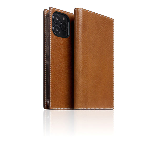D+ Italian Temponata Leather Diary Case for iPhone 13 Pro Max (Tan)