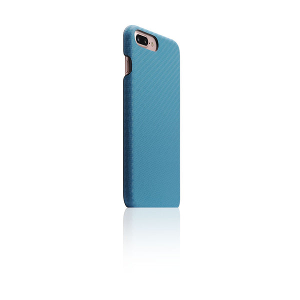 D+ Italian Carbon Leather Back Case for iPhone 8 Plus / 7 Plus (Blue)