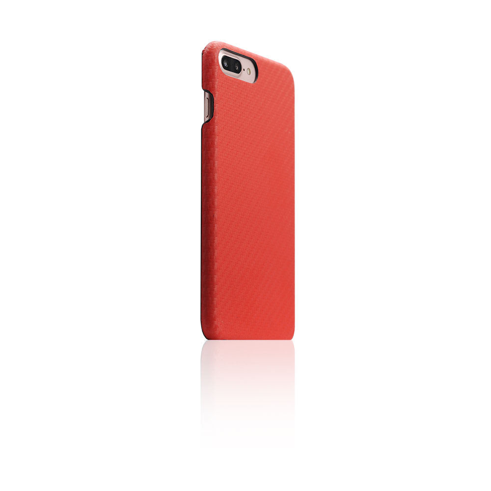 D+ Italian Carbon Leather Back Case for iPhone 8 Plus / 7 Plus (Red)