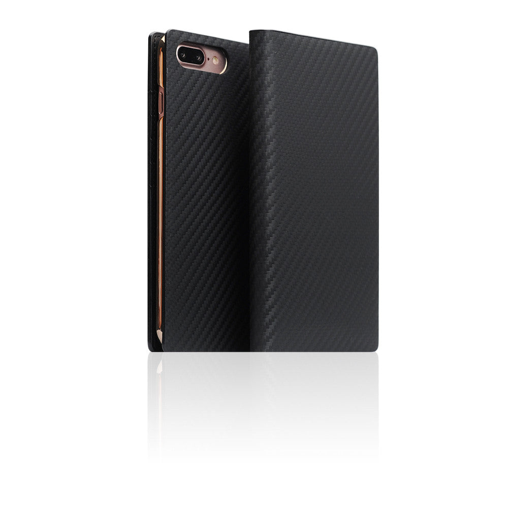D+ Italian Carbon Leather Case for iPhone 8 Plus / 7 Plus (Black)
