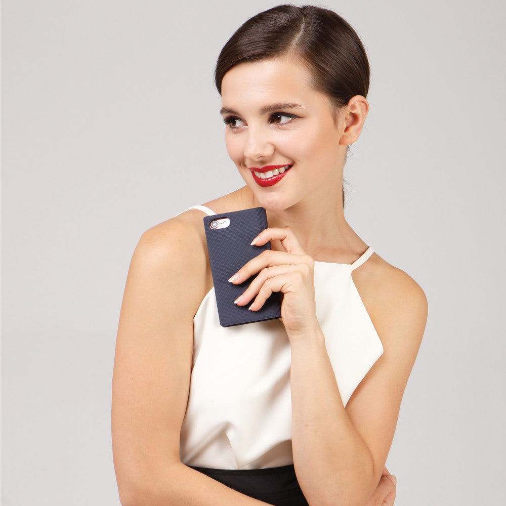 D+ Italian Carbon Leather Case for iPhone 8 / 7 / SE 2020 (Red)