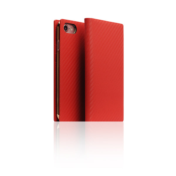 D+ Italian Carbon Leather Case for iPhone 8 / 7 / SE 2020 (Red)