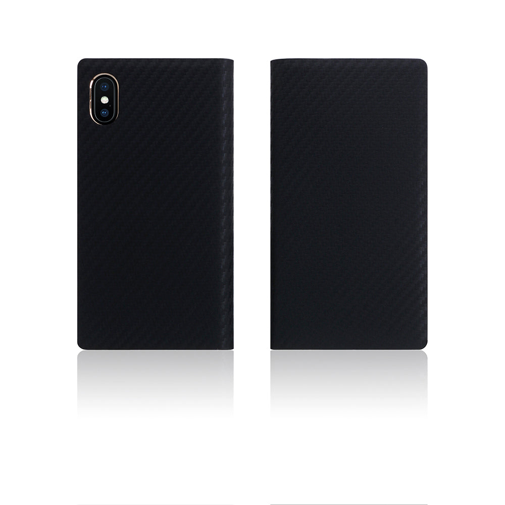 D+ Italian Carbon Leather Case for iPhone X / XS Black