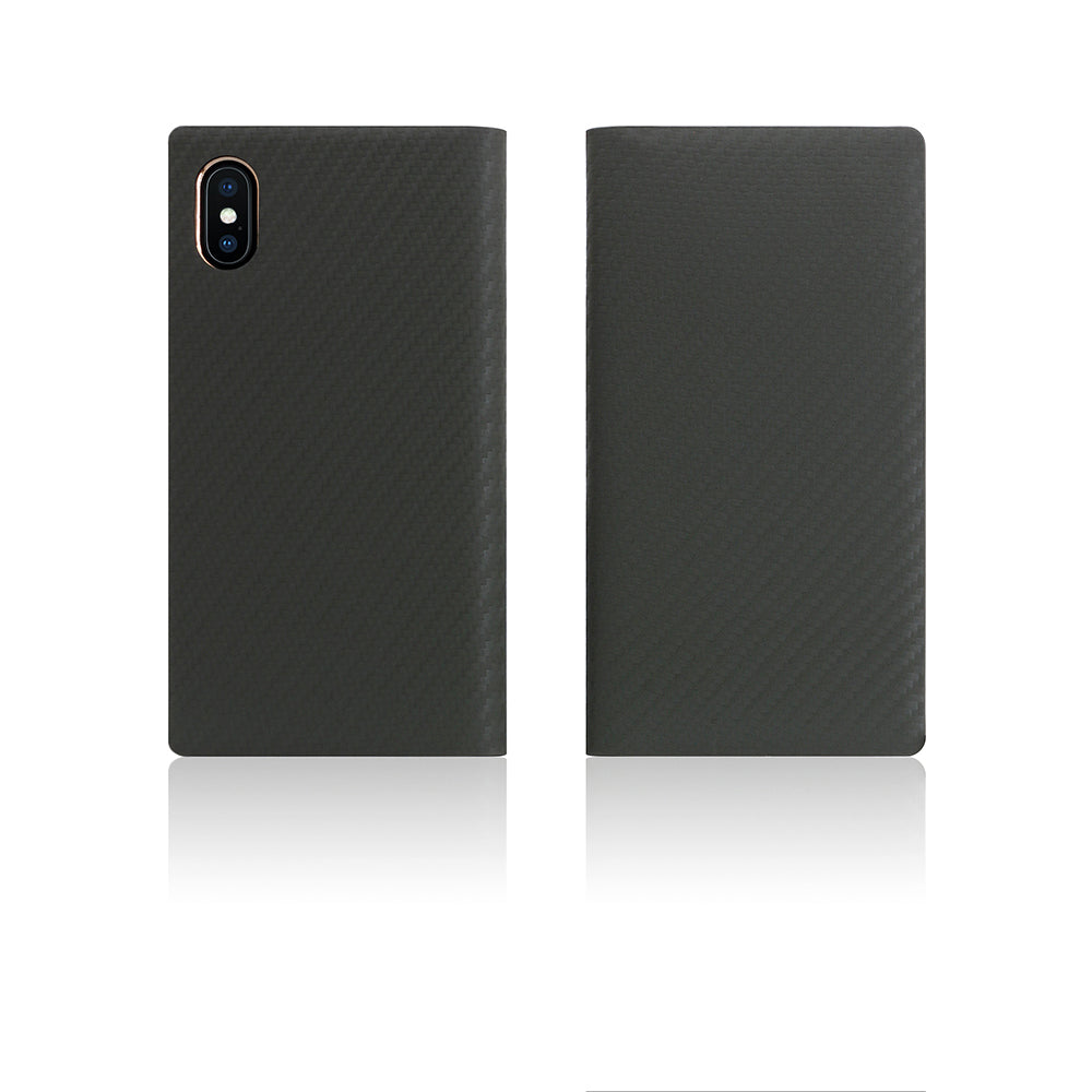 D+ Italian Carbon Leather Case for iPhone X / XS Khaki