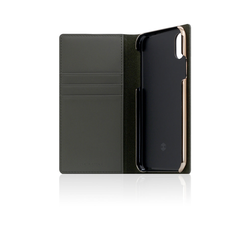 D+ Italian Carbon Leather Case for iPhone X / XS Khaki