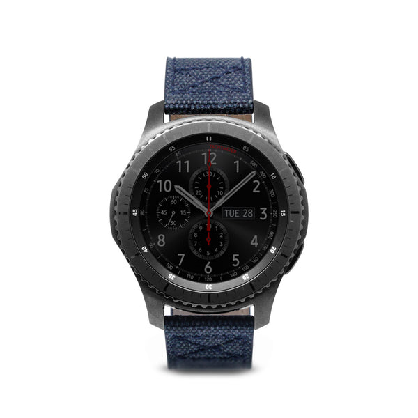 D+ Wax Canvas Strap for Gear S3 Navy
