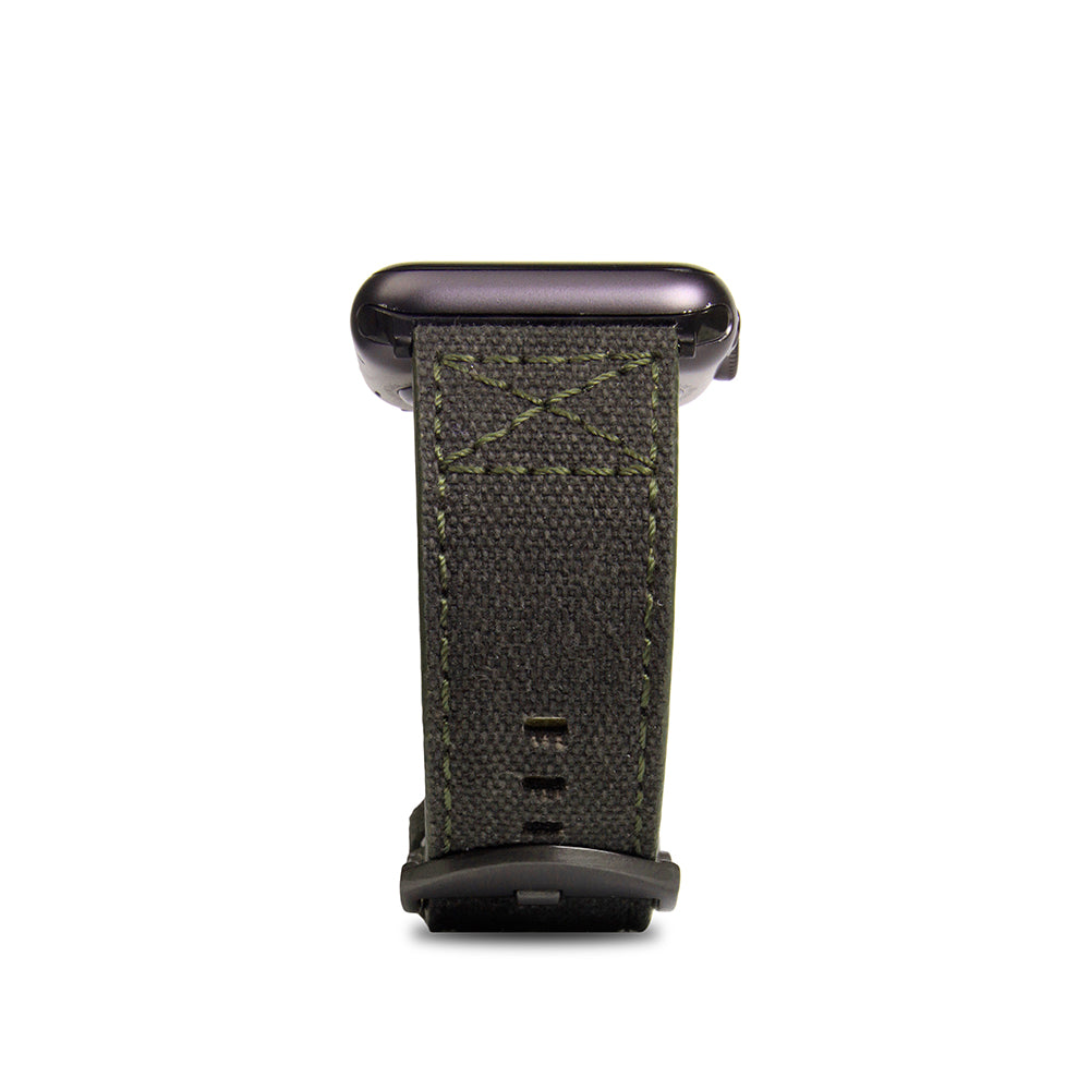 D+ Wax Canvas Strap for Apple Watch SE, ULTRA 2, Series 1-9 42/44/45/49mm (Khaki)